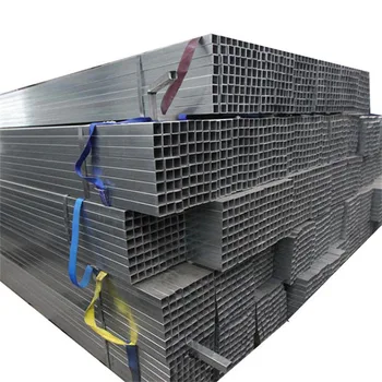 S235 Cold Rolled ms Galvanized carbon black steel rectangular Square hollow Metal tube pipe scrap tubing