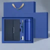 Dark blue notebook pen USB insulated cup