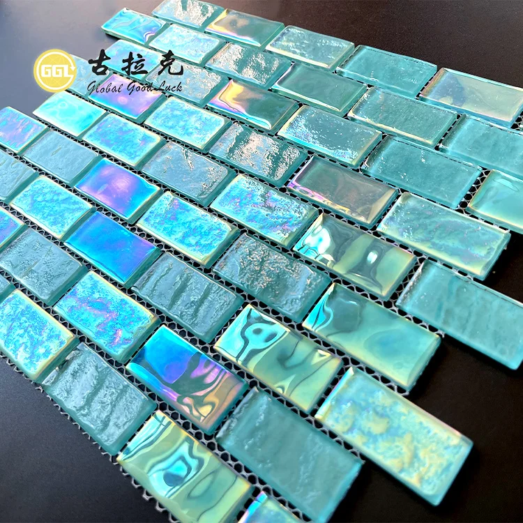 glittering outdoor swimming pool mosaic tiles 12 30x30 for sale