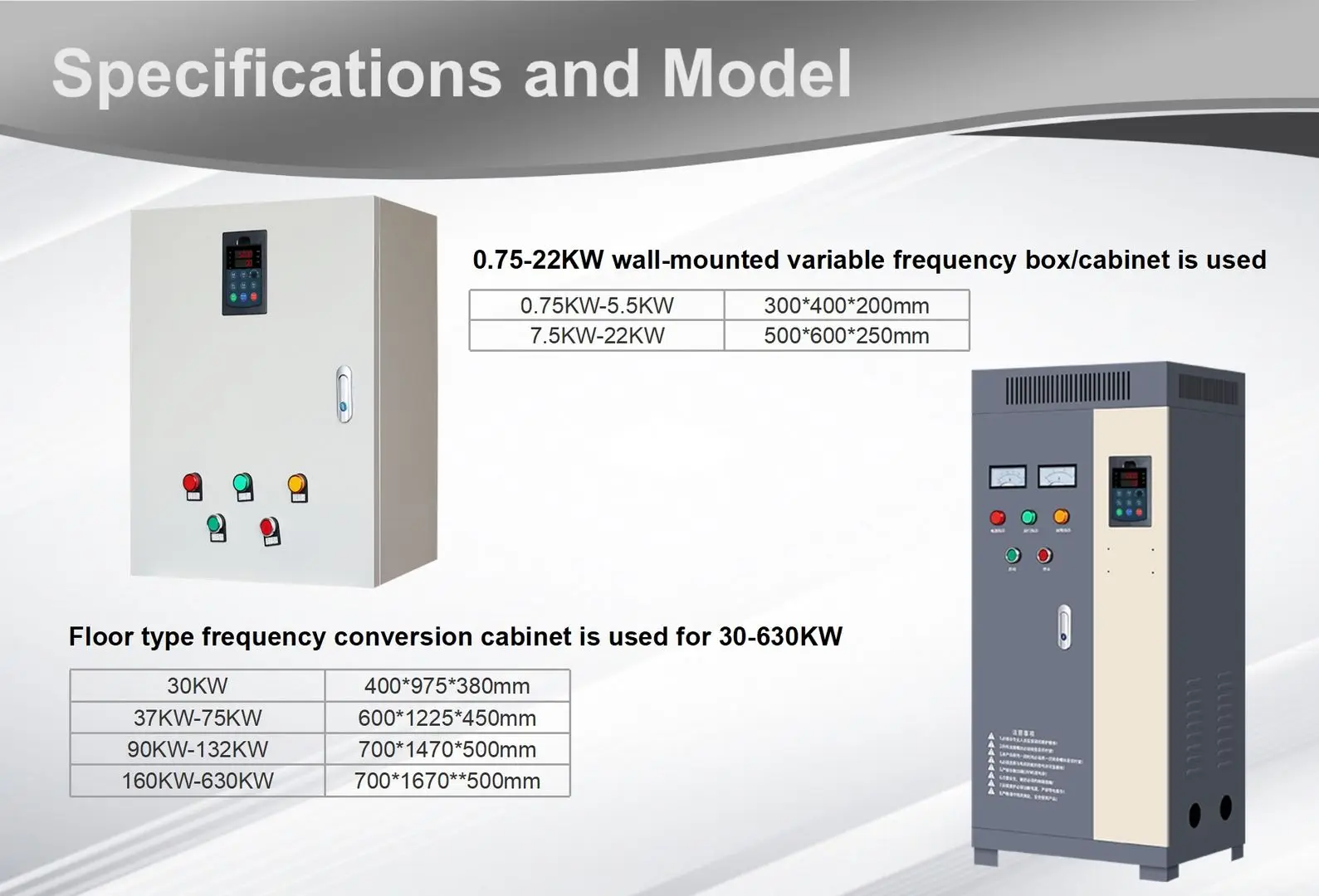 VFD Three Frequency Converter Control Cabinet for Compressor 0.75KW-630KW Vector Control PWM Low Voltage Variable-Frequency details