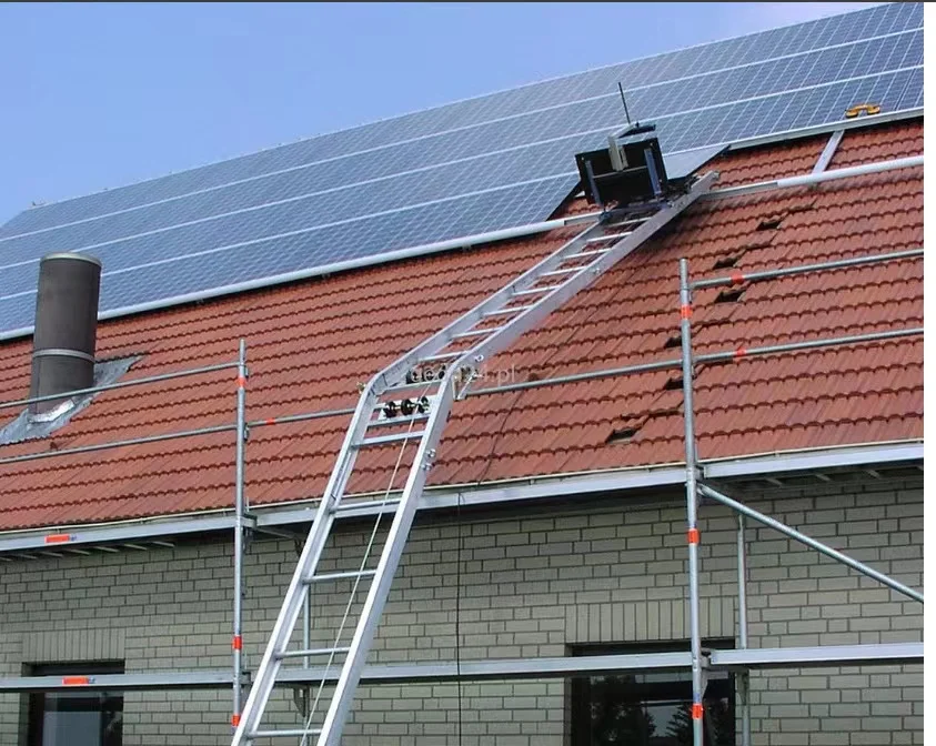 Портативный квасцы электрическая Лестница подъемник солнечная панель для