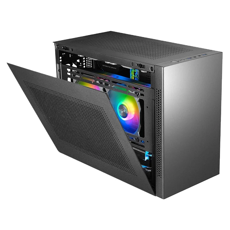 SAMA IM01 PCケース MATX/ITX対応 メタルパネル付き高品質ケース