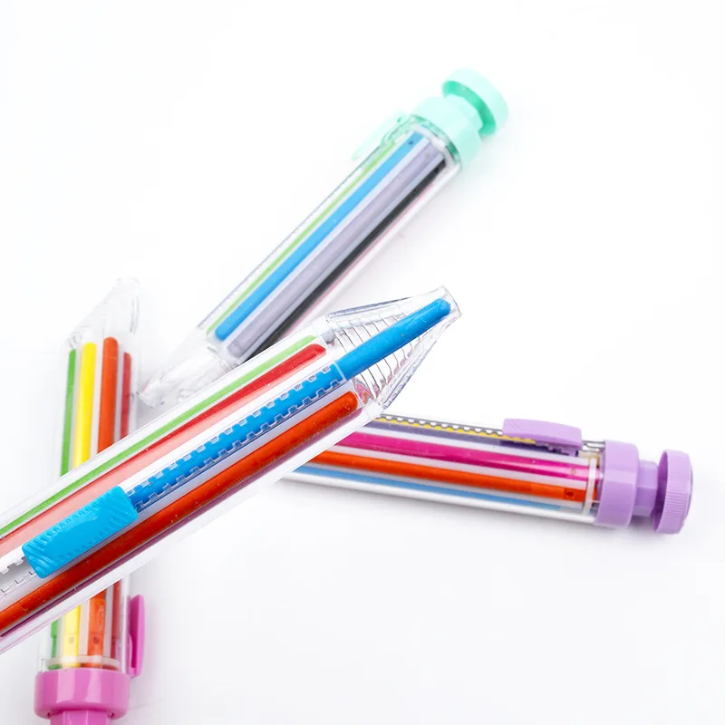 Retractable Crayons Rochle Rainbow Crayon 8-in-1 Retractable Crayon Pen - Multicolor Art Graffiti ...