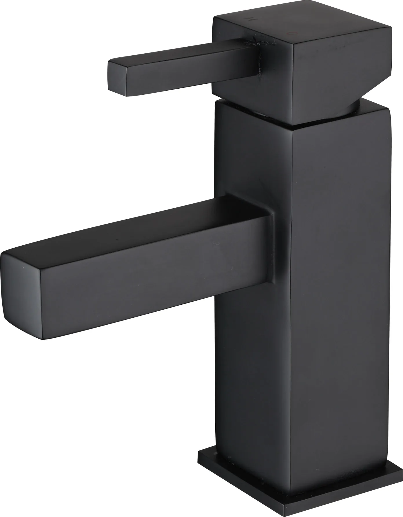 Modern Square Brass Basin Tap - Black  factory