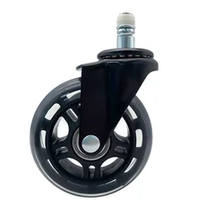 2.5 In Office Chair Caster Wheel Furniture Casters 2.5 In Transparent Wheel Caster