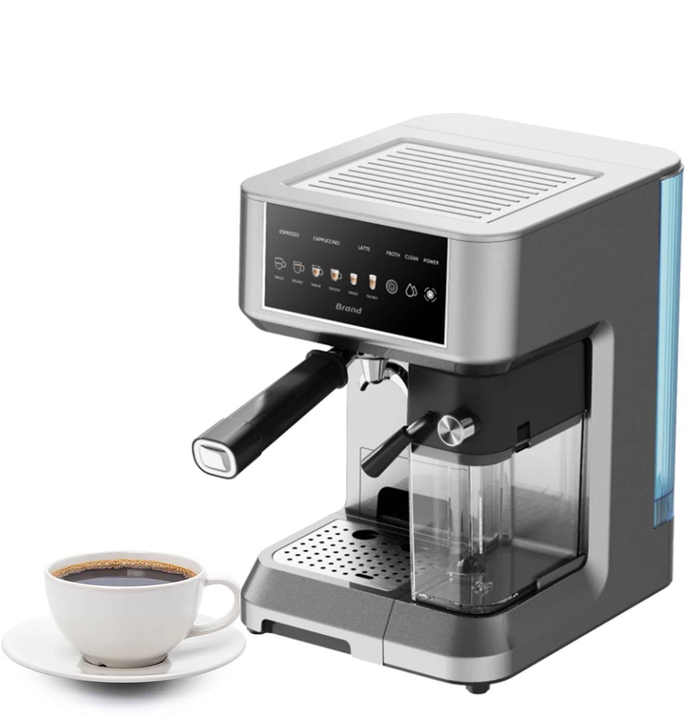 15 Bar Expresso Coffee Machines with Milk Frother Steam Wand