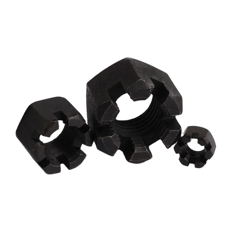 Din935 Castle Nut Hex Slotted Nut Hex Nut With Groove Carbon Steel Zinc Plated Galvanized Buy