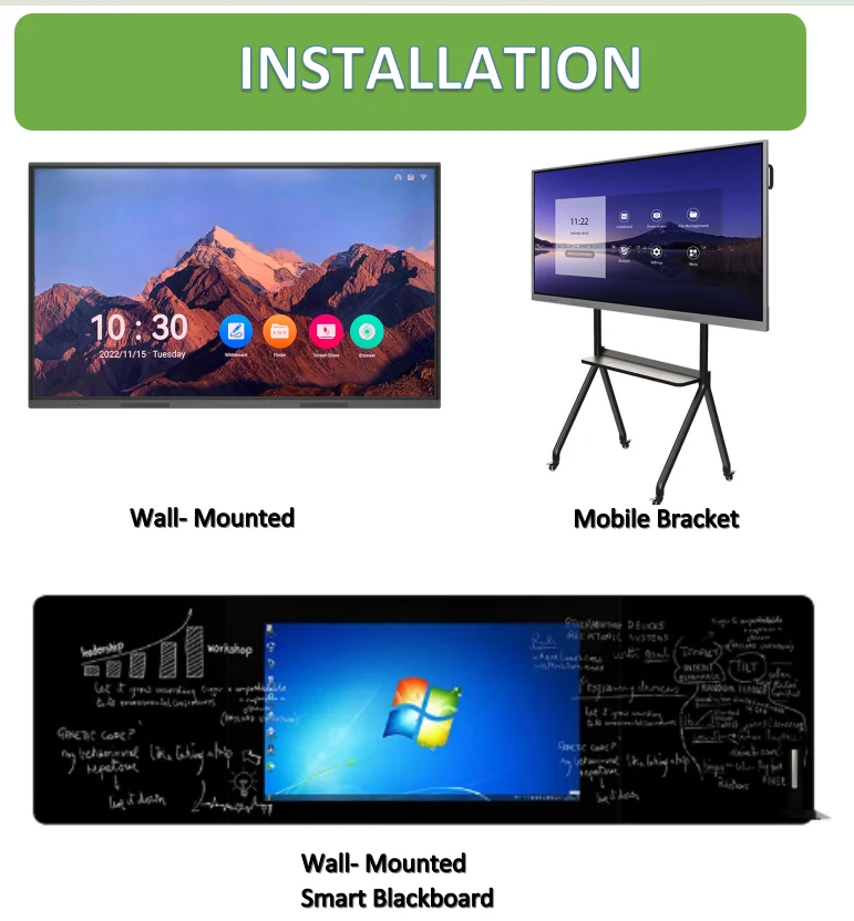 ITATOUCH  OEM ODM Smart Board  Infrared Interactive Flat Panels 65 Inch 4K Smart Class Interactive Whiteboard