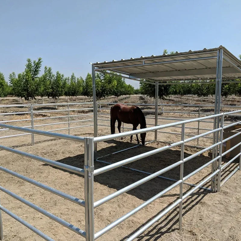 Removable Adjustable Farm Corral Fences Horse Fence Panels Metal Ranch ...