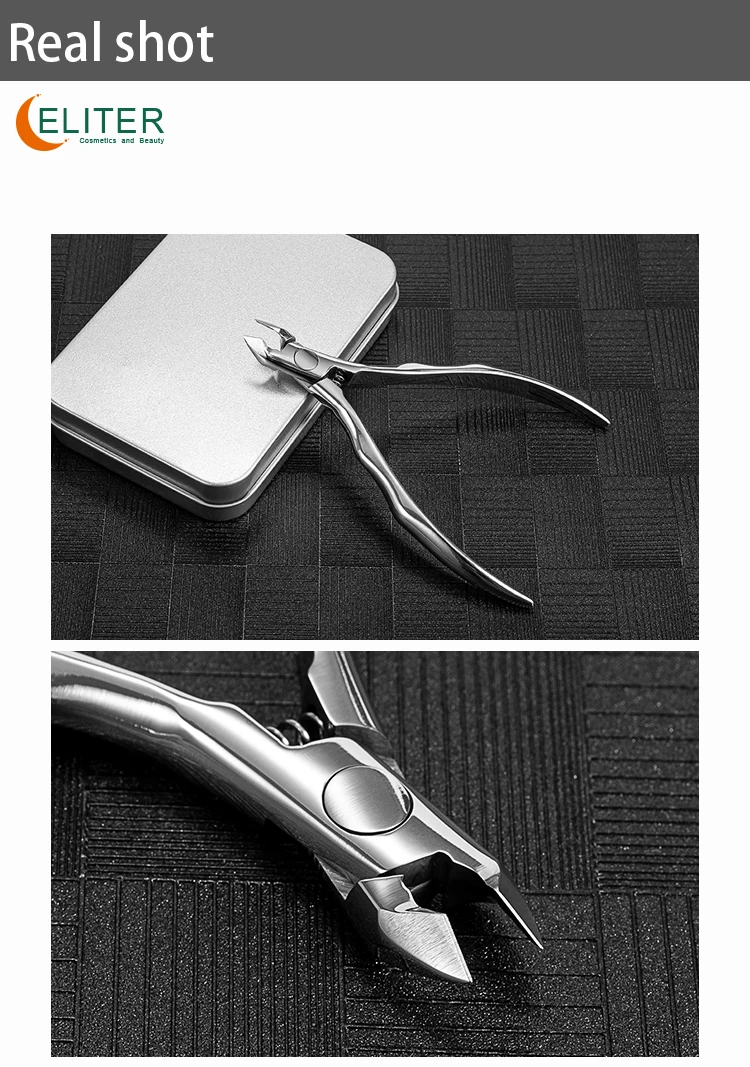 Top Quality In Stock Professional Full Jaw Cuticle Cuticle Nipper Stainless Steel Nail Cuticle Nipper Nail Nipper Cushion Grip