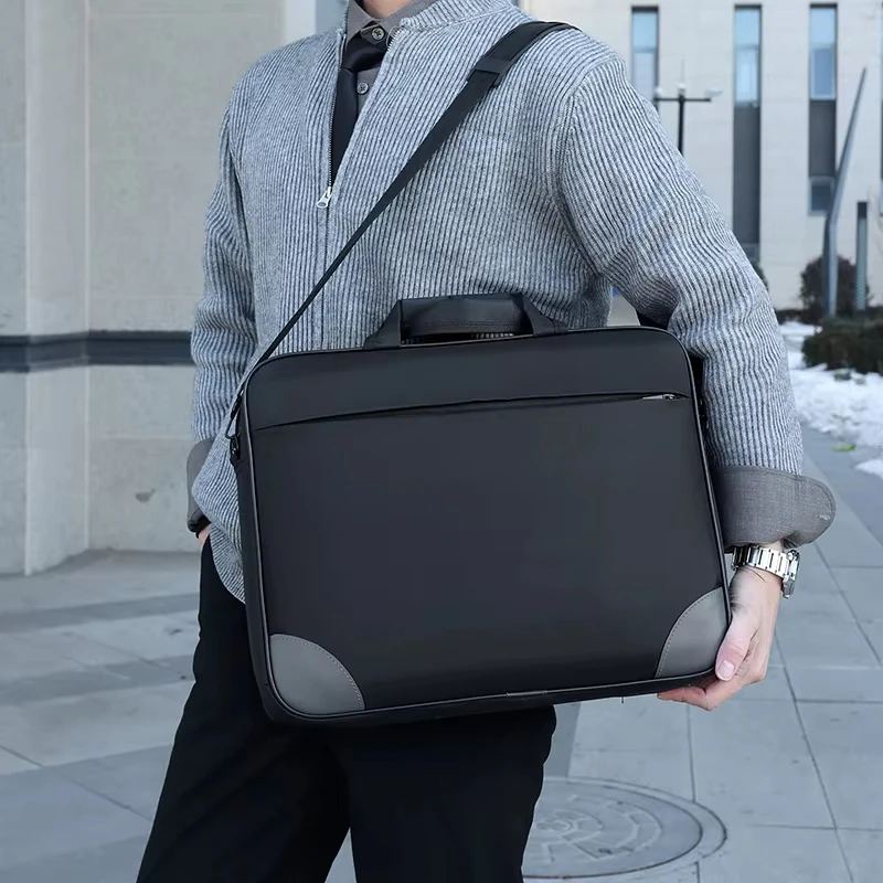 product laudtec lightweight messenger shoulder bag for laptop or tablet sleek durable  water repellent fabric sleeve bag 156inch-3