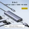 Hub HDMI et d'alimentation 6-en-1