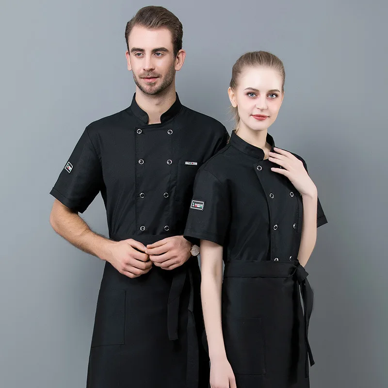 Hospitality Catering Staff Waiters Chef Uniforms Polyester Customized Logo Printing Waiter 5512