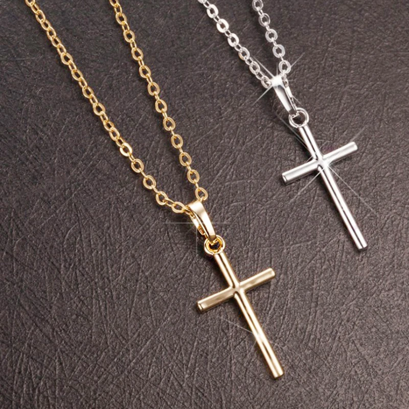 Simple Fashion Cross Chain Necklace For 