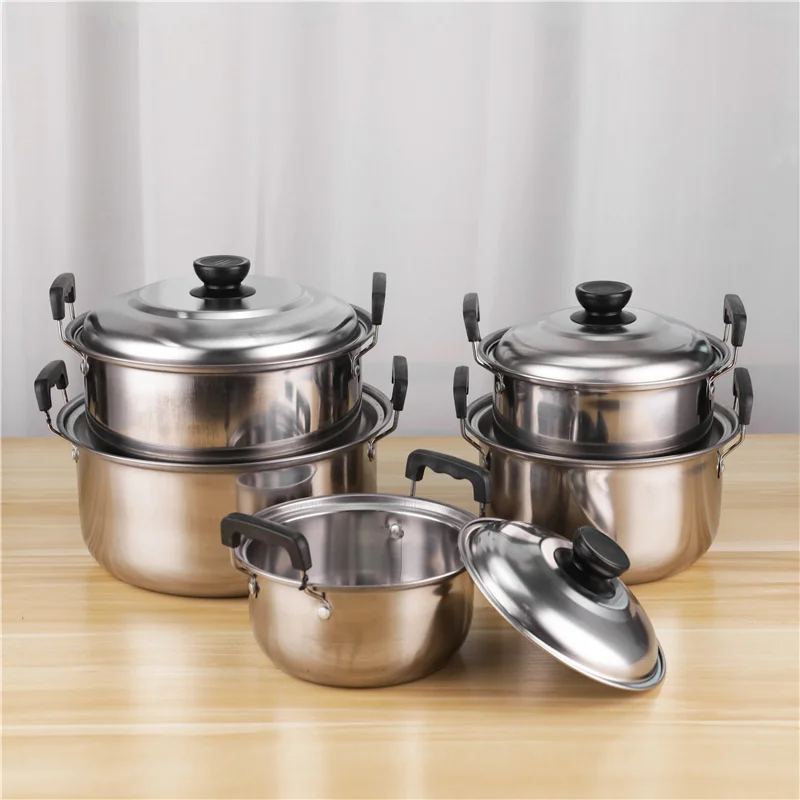 Allnice Quality Cookware Set Cooking Pot Sets 410 Stainless Steel Pots ...