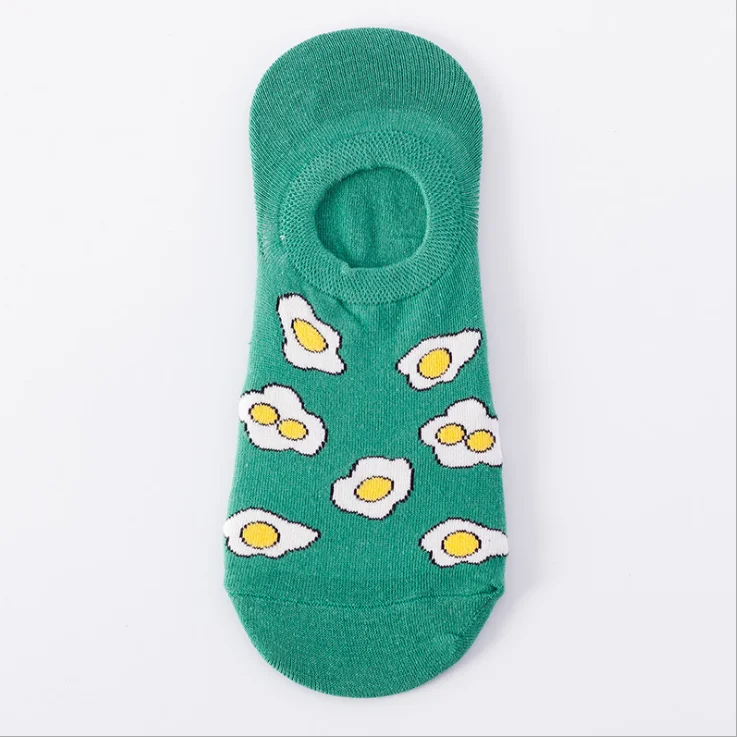 HF Women socks invisible boat socks summer silicone non-slip love heart cotton socks
