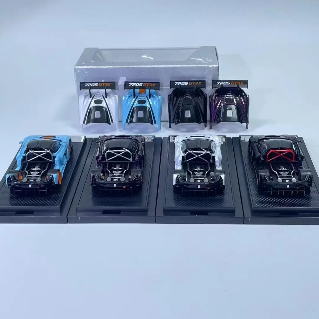 FG McLaren 720S GT3X Rear Hood Opening with Spoiler 1:64 Scale