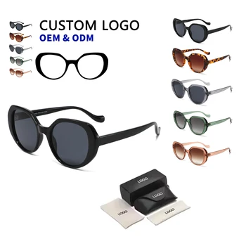 CONCHEN Unisex Sun Glasses Free Sample Stock Custom Logo Brand New Oversized Green Brown Gradient Lenses Men Sunglasses