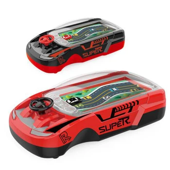 Wholesale dodge game board handheld mini racing car game console toy for kids
