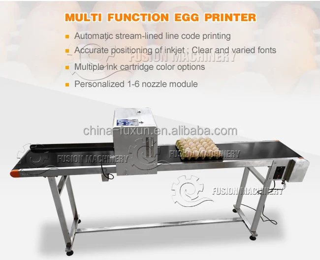 6 Row Whole Tray Egg Printer Egg Marking Machine Egg Inkjet