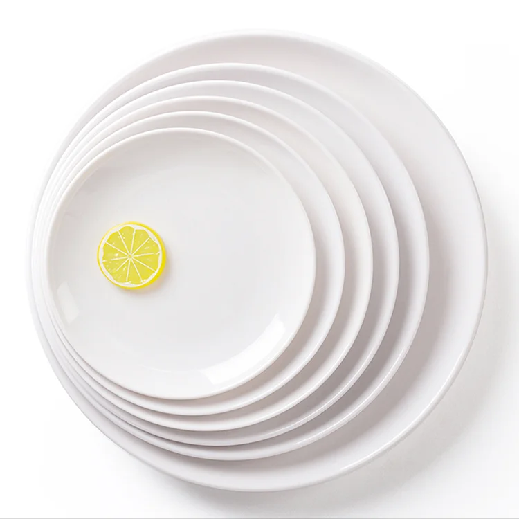 White Melamine Restaurant Plate Set Buy Melamine Plates Restaurant,Restaurant Plate,Restaurant