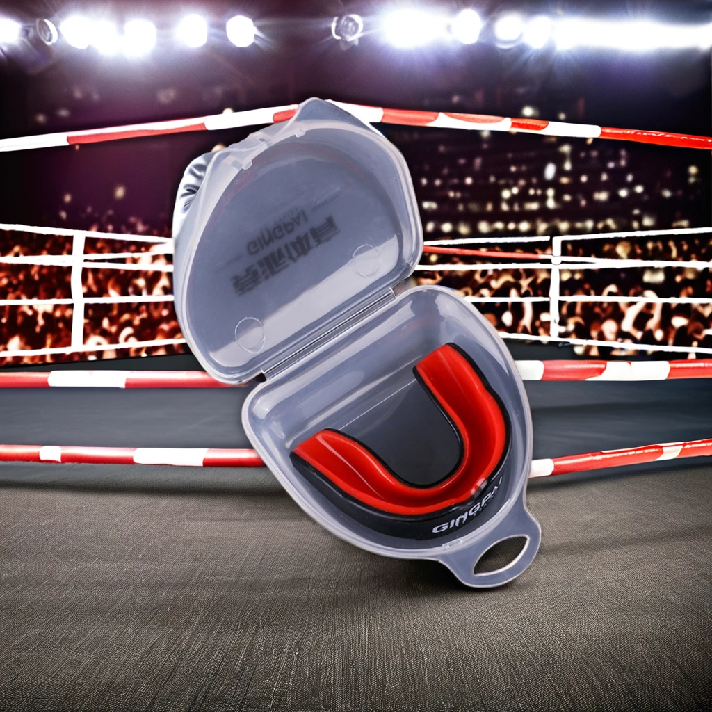 Paradenti sportivo antiurto per boxe, arti marziali e rugby, protezione dentale confortevole con opzione di confezionamento personalizzato