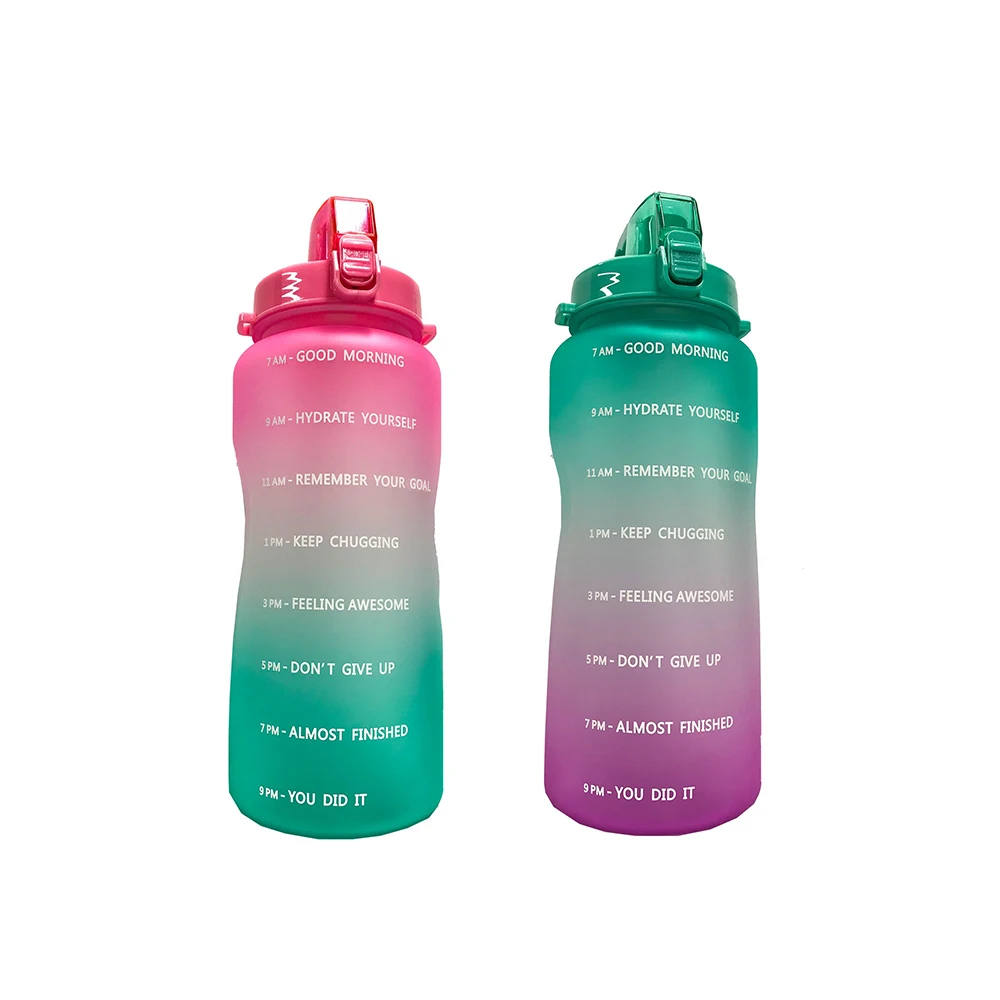 1PC Water Bottles, 64OZ Sports Water bottles, Leakproof & BPA Free,  Motivational Water Bottles with Time Marker for Outdoor Sports, Gym,  Fitness, Office