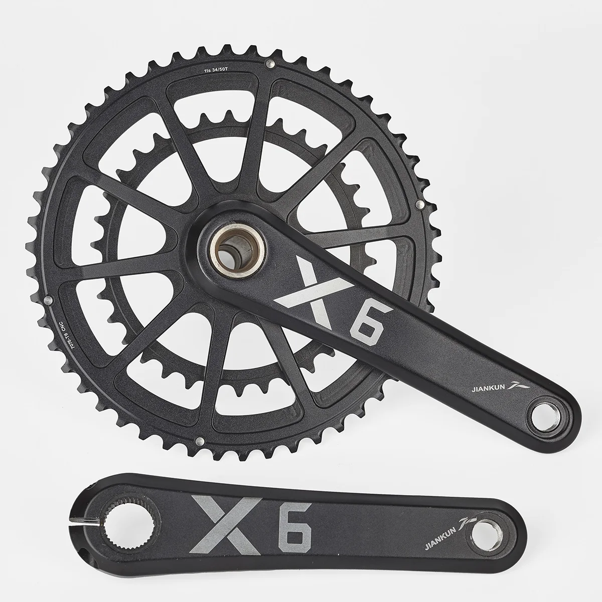 Aluminum Integrated 2x11S Road Bike Crankset