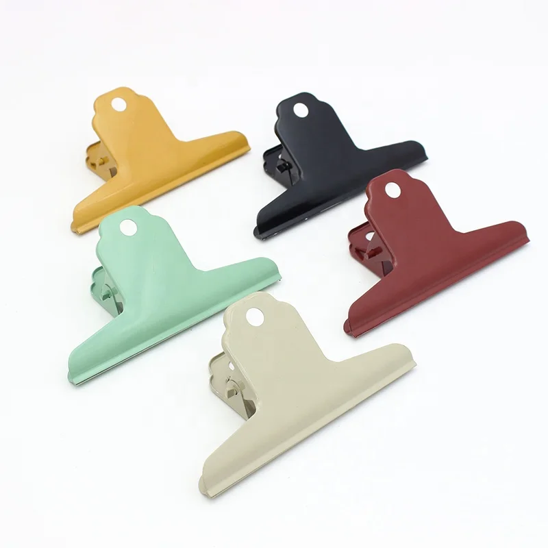 100 mm Painted Custom Printing Pattern Stainless Steel Metal Files Paper Clamps Jumbo Giant Bulldog Clips