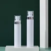 White bottle + electroplating spray pump