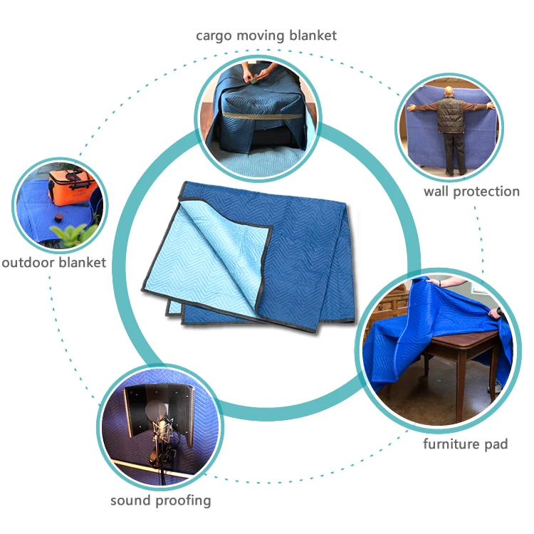 Moving Blankets 80" X 72" Accept Customized Nonwoven Fabric Moving