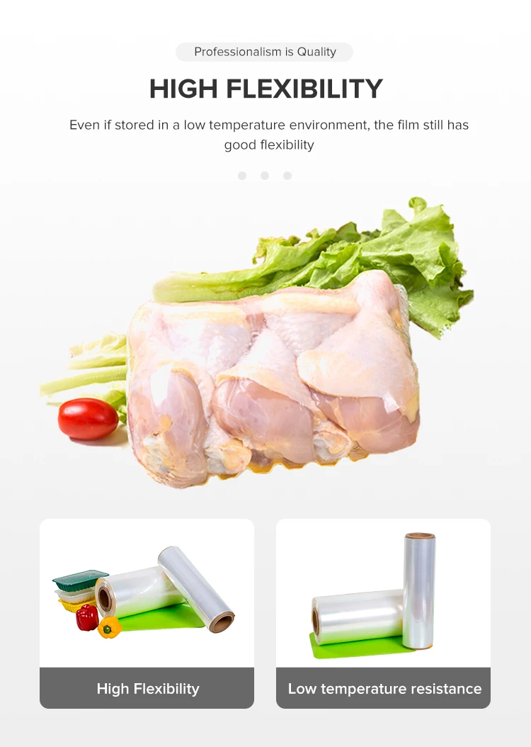 Food Grade Packing Plastic Vacuum Formed Bags Poultry Chicken Heat