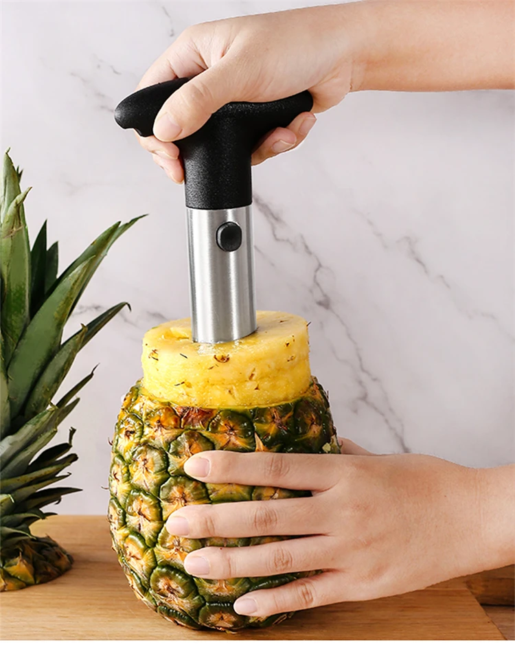 Manjia Stainless Steel Pineapple Easy Slicer And De Corer Pineapple