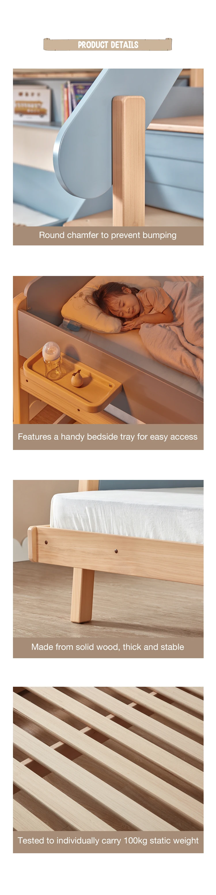 Only B2b Boori As/nzs 4220 Standard Space Saving Single Twin Size Wood