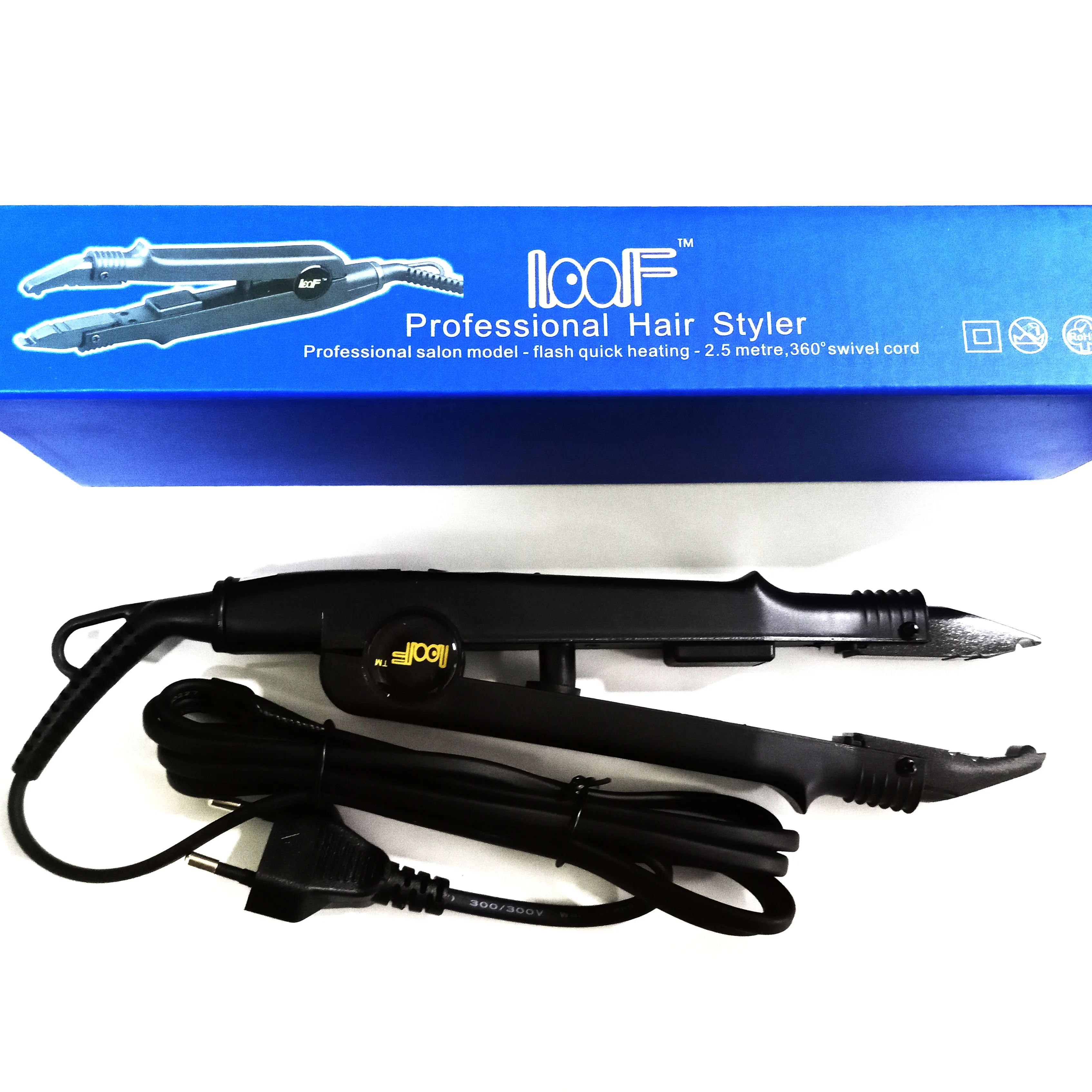 Hair Connector Iron Quick Pre Bonded Easy Operates Simple Iron for Hair Extensions