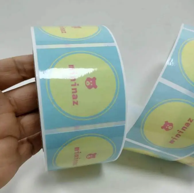 Decal Label with Glossy Roll Stickers with Strong Adhesive Glue Label Printed with Strong Adhesive Glue