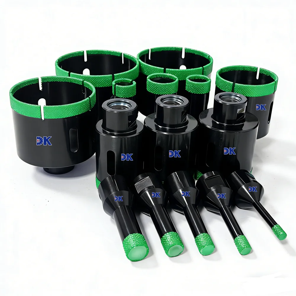 Tile Crowns Hole Saw Set – Non-Slip Ceramic & Porcelain Drill Bits, 12-Piece With Storage Case, For Plumbers, Electricians, DIY Tile Work