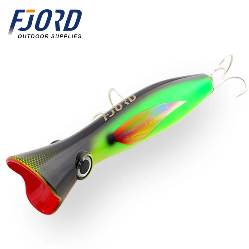 Leurre De Pêche En Mer Poppers - 173 Mm / 106 G - Flottant - Action En Z - Construction Traversante - Pour Bar, Lieu... - 5