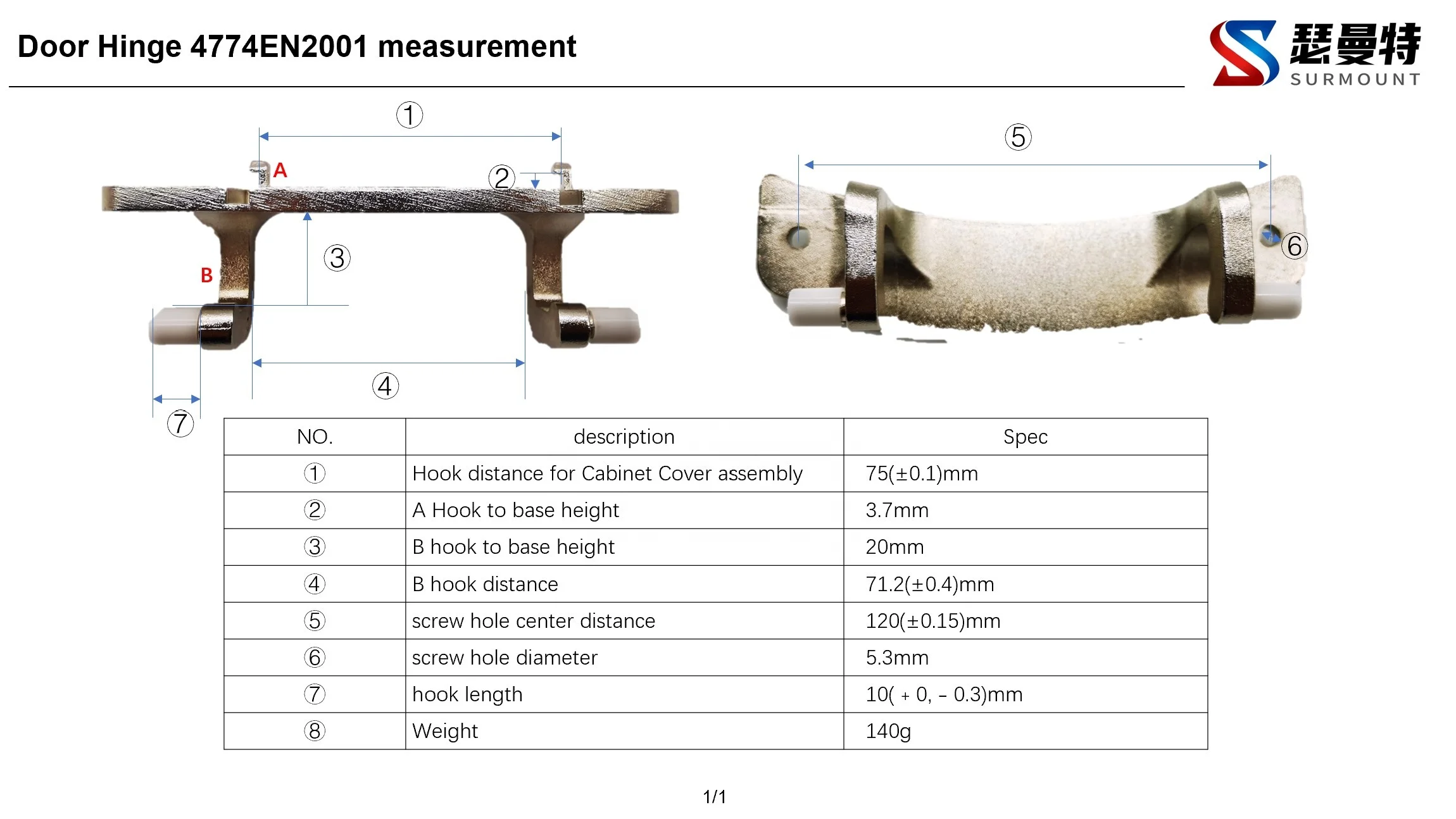 Cheaper Price Hinge Self Closing Door Hinge 4774en2001 Washing Machine Hinge Parts Lg Spare