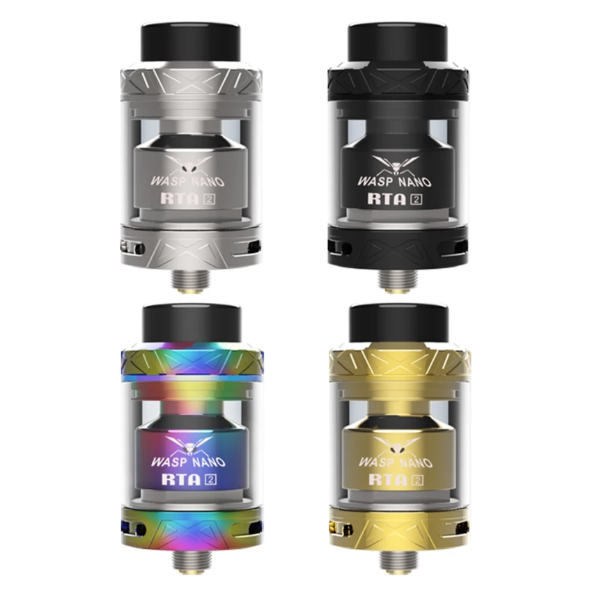 Электронная сигарета vape tank kit oumier wasp nano v2 rta для выбора предпочтений воздушного потока, максимизации вкуса