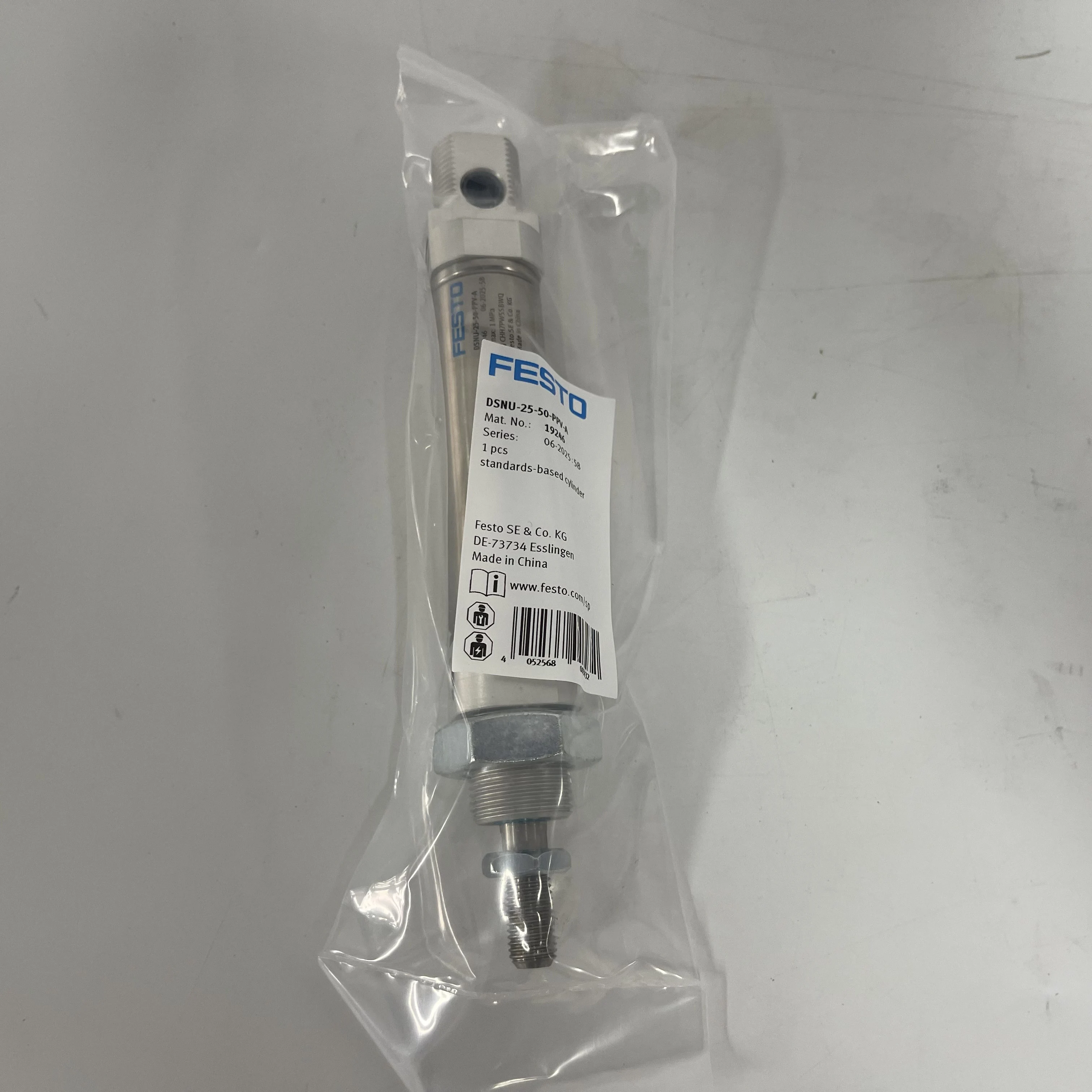 FESTO Round Pneumatic Cylinder DSNU-25-50-PPV-A FESTO Round Pneumatic Cylinder DSNU-25-50-PPV-A
