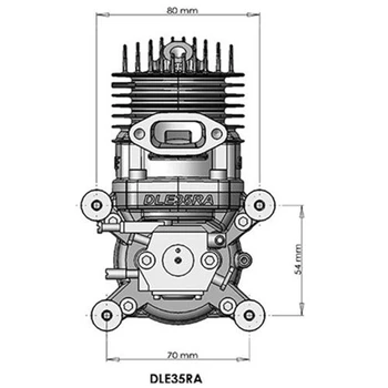 DLE 35RA Original GAS Gasoline / Petrol 35cc Engine For RC Airplane Model  Parts DLE35RA DLE-35RA