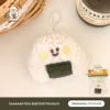 Seaweed Rice Ball Plush Charm