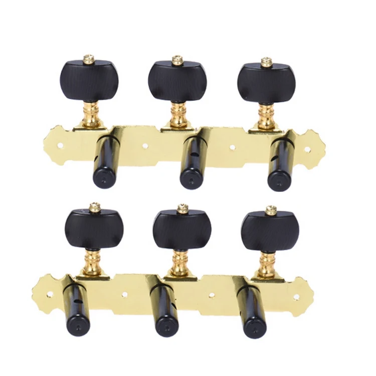 Alice Aos-020b1p Gold-plated Classical Guitar Tuning Pegs Tuners Machine Head Ov