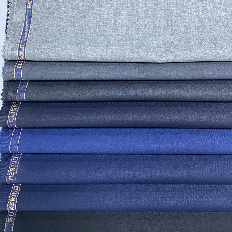 Высокое качество оптовая продажа полиэфирная вискозная Смешанная Мужская подходящая ткань