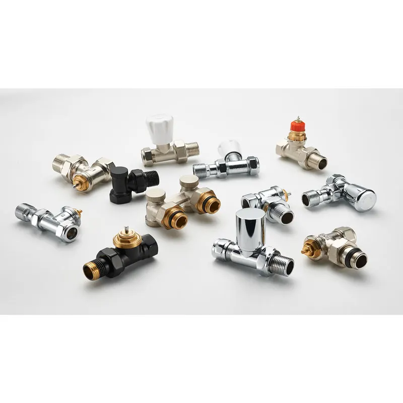 BAIYILUN Ferrule Fittings return flow DN15 Straight brass trv radiator valve
