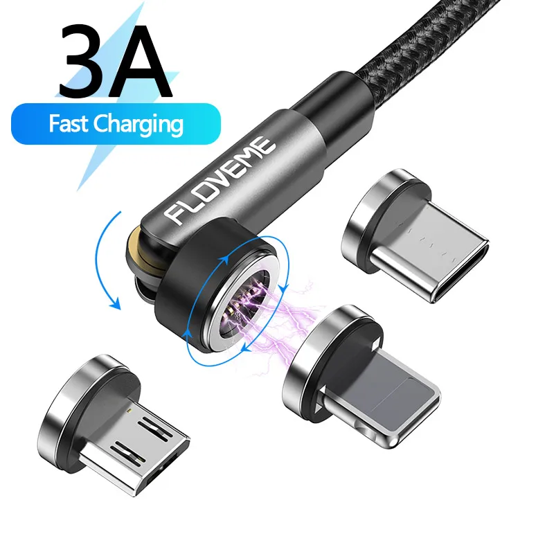 1 Sample OK FLOVEME CE FCC RoHS 540 Magnetic Fast Charging kabel 7-Pin Phone Data Cable for Samsung Custom Accept