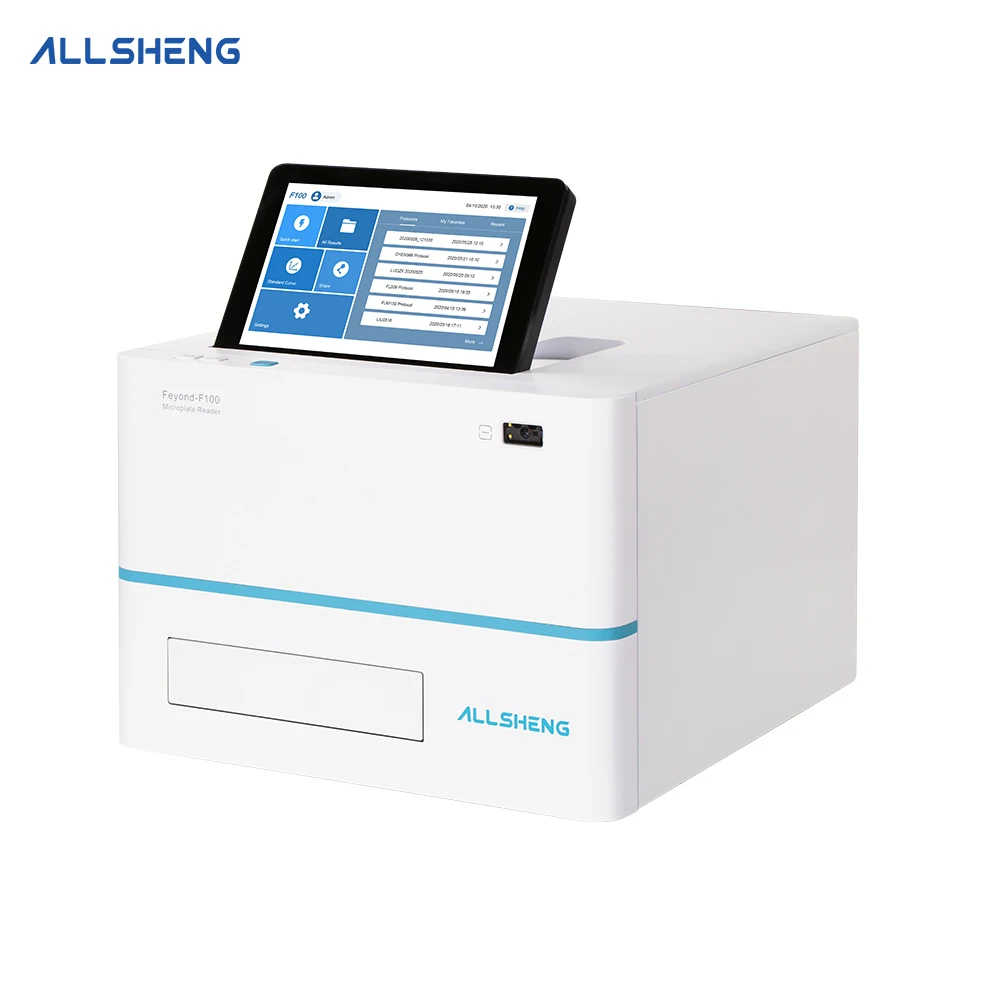 ALLSHENG Laboratorio Elisa Reader and Washer Full Wavelength Elisa Fully Automatic Analyzer Micro Plate Fluorescence Reader