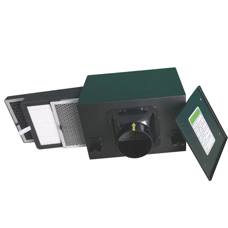 Air Filter Box HEPA Filter Activated Carbon Filter for Ventilation System Exhaust Fan