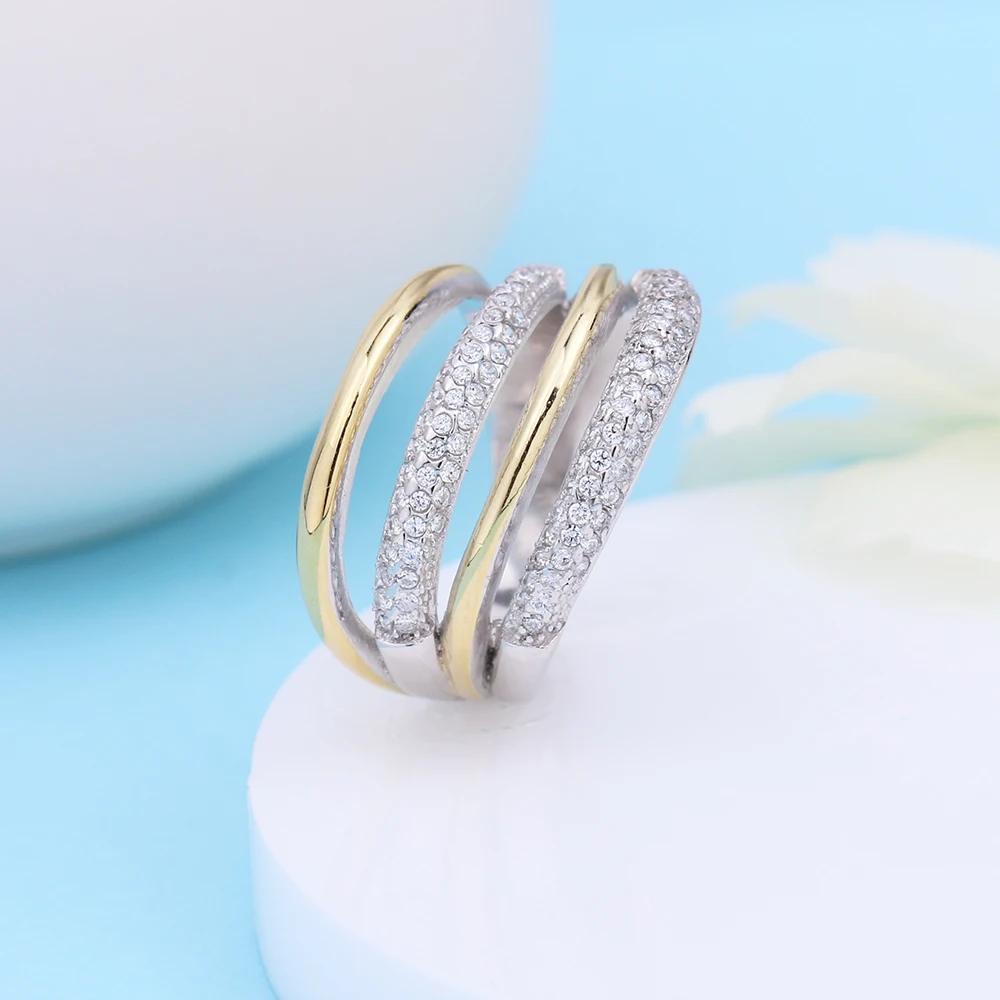 fake diamond stackable rings